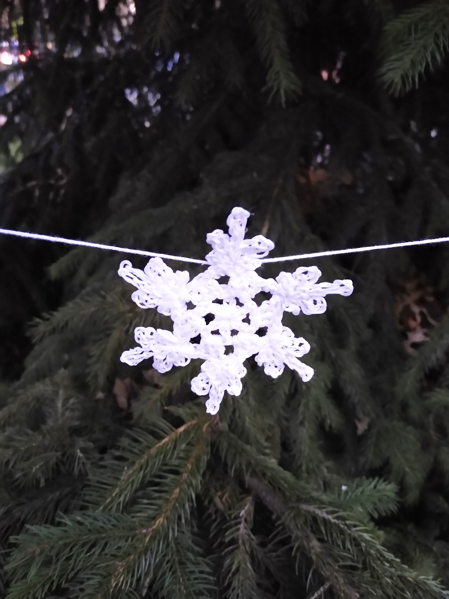 ❄️ N°102 Crochet Snowflake Garland