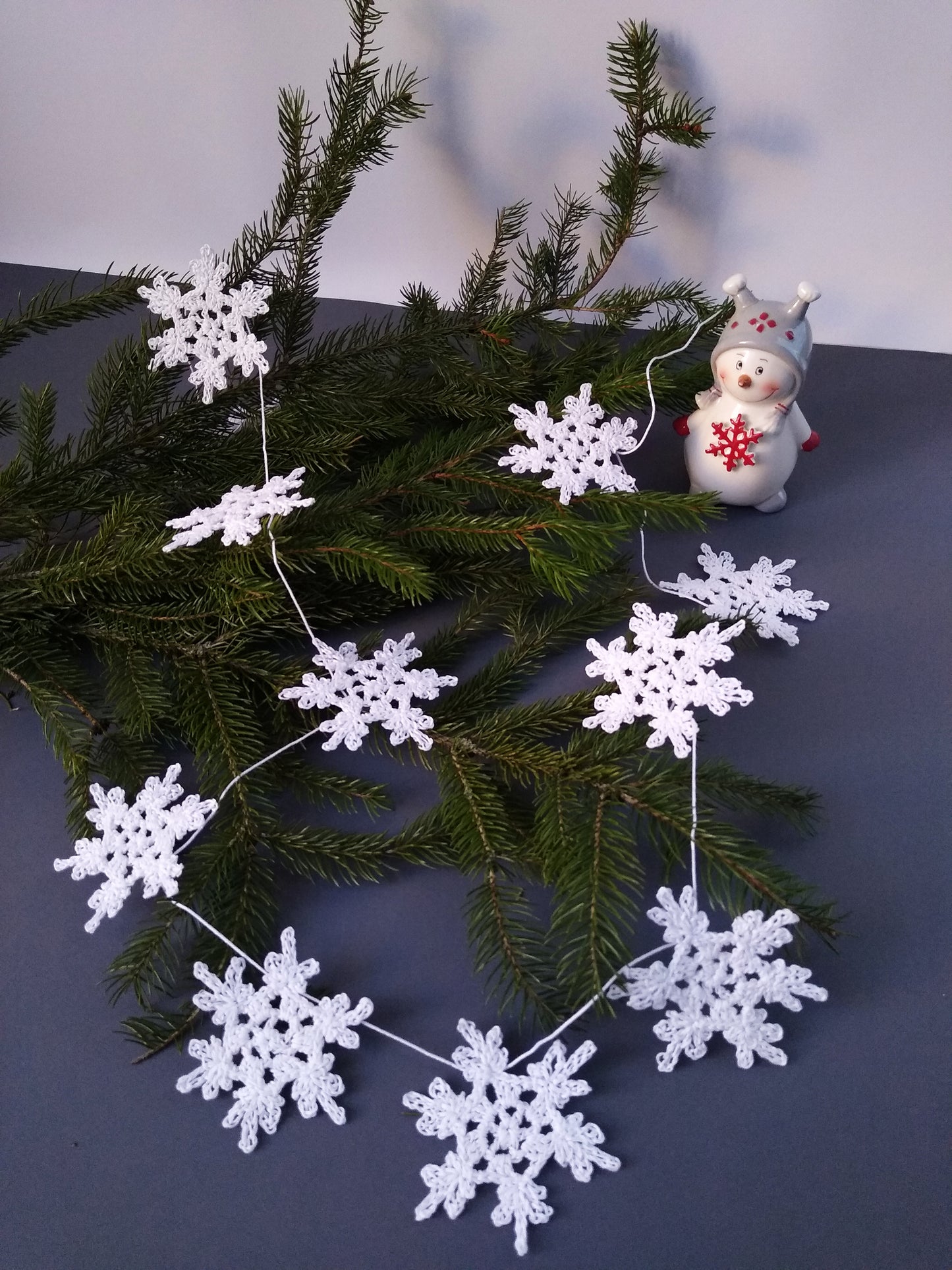 ❄️ N°102 Crochet Snowflake Garland