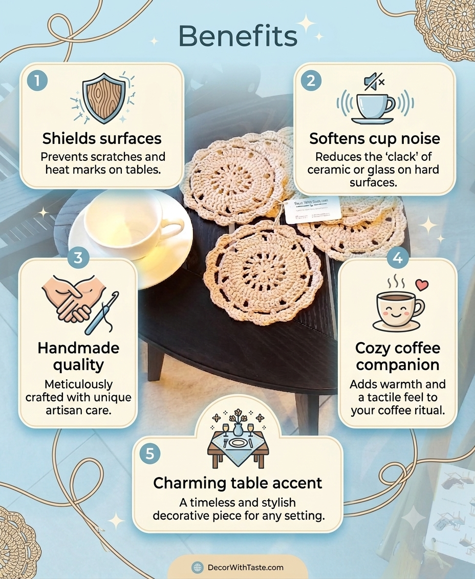 ☕ N°8 Crochet Coasters