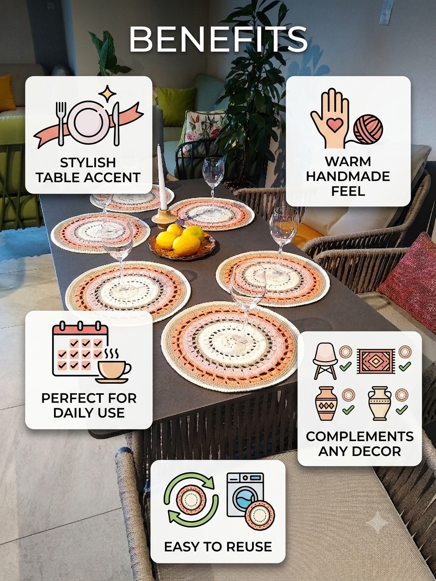 🍽️ N°104 Crochet Placemat