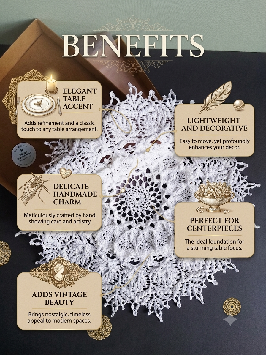 🕸️ N°21 Crochet Textured Doily
