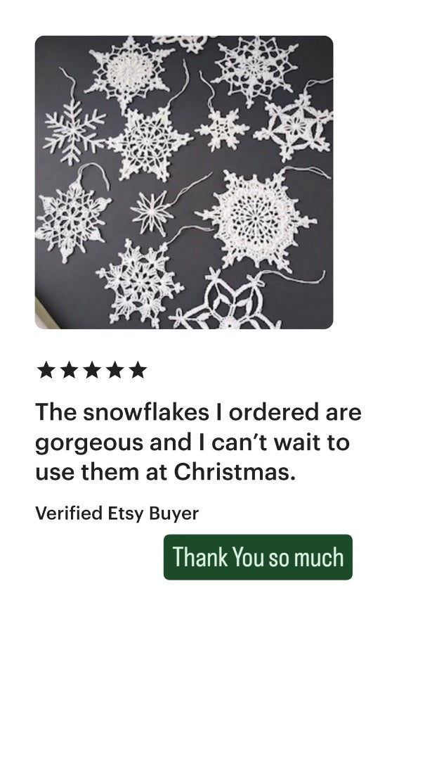 ❄️ N°130 Crochet Snowflake Set
