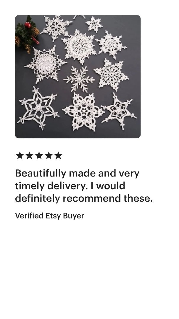 ❄️ N°130 Crochet Snowflake Set