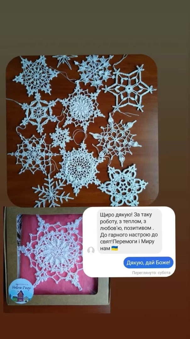 ❄️ N°130 Crochet Snowflake Set